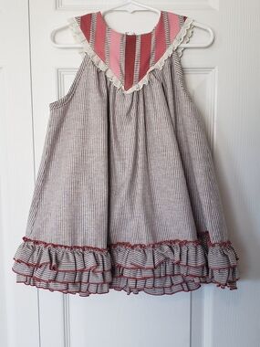 Well Dressed Wolf Girls Size 3 Creamsicle Rosie Dress EUC